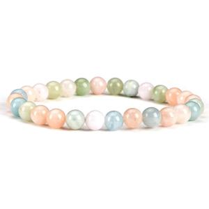 imageCherry Tree Collection  Small Medium Large Sizes  Gemstone Beaded Bracelets For Women and Men  6mm Round BeadsMultiBeryl