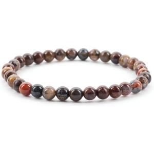 imageCherry Tree Collection  Small Medium Large Sizes  Gemstone Beaded Bracelets For Women and Men  6mm Round BeadsPietersite