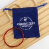 imageCherry Tree Collection  Small Medium Large Sizes  Gemstone Beaded Bracelets For Women and Men  4mm Round BeadsRed Agate