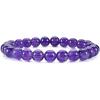 imageCherry Tree Collection  Small Medium Large Sizes  Gemstone Beaded Bracelets For Women and Men  8mm Round BeadsAmethyst