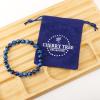 imageCherry Tree Collection  Small Medium Large Sizes  Gemstone Beaded Bracelets For Women and Men  8mm Round BeadsJade Blue Tigers Eye