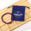 imageCherry Tree Collection  Small Medium Large Sizes  Gemstone Beaded Bracelets For Women and Men  8mm Round BeadsPurple Tigers Eye