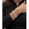 imageCherry Tree Collection  Small Medium Large Sizes  Gemstone Beaded Bracelets For Women and Men  8mm Round BeadsSelenite