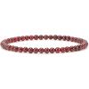 imageCherry Tree Collection  Small Medium Large Sizes  Gemstone Beaded Bracelets For Women and Men  4mm Round BeadsRed Garnet
