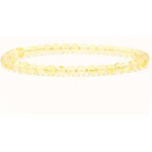 imageCherry Tree Collection  Small Medium Large Sizes  Gemstone Beaded Bracelets For Women and Men  4mm Round BeadsAmber