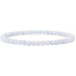 imageCherry Tree Collection  Small Medium Large Sizes  Gemstone Beaded Bracelets For Women and Men  4mm Round BeadsAngelite