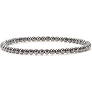 imageCherry Tree Collection  Small Medium Large Sizes  Gemstone Beaded Bracelets For Women and Men  4mm Round BeadsHematite