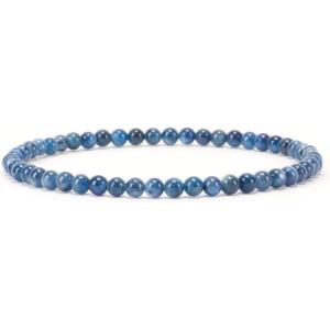 imageCherry Tree Collection  Small Medium Large Sizes  Gemstone Beaded Bracelets For Women and Men  4mm Round BeadsKyanite