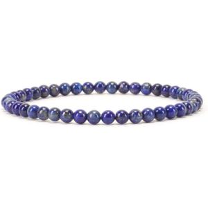 imageCherry Tree Collection  Small Medium Large Sizes  Gemstone Beaded Bracelets For Women and Men  4mm Round BeadsLapis