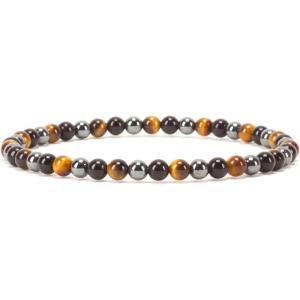 imageCherry Tree Collection  Small Medium Large Sizes  Gemstone Beaded Bracelets For Women and Men  4mm Round BeadsTriple Protection