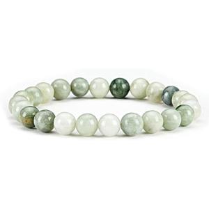 imageCherry Tree Collection  Small Medium Large Sizes  Gemstone Beaded Bracelets For Women and Men  8mm Round BeadsBurma Jade