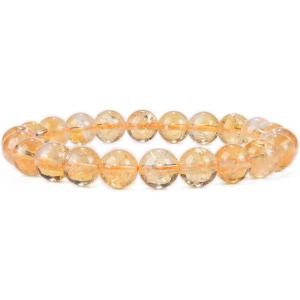 imageCherry Tree Collection  Small Medium Large Sizes  Gemstone Beaded Bracelets For Women and Men  8mm Round BeadsCitrine