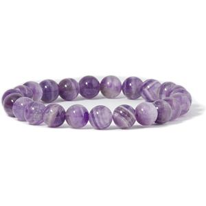 imageCherry Tree Collection  Small Medium Large Sizes  Gemstone Beaded Bracelets For Women and Men  8mm Round BeadsDogtooth Amethyst