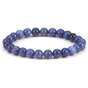 imageCherry Tree Collection  Small Medium Large Sizes  Gemstone Beaded Bracelets For Women and Men  8mm Round BeadsDumortierite