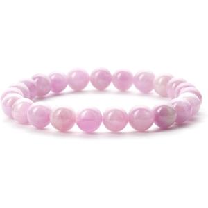 imageCherry Tree Collection  Small Medium Large Sizes  Gemstone Beaded Bracelets For Women and Men  8mm Round BeadsKunzite