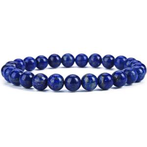 imageCherry Tree Collection  Small Medium Large Sizes  Gemstone Beaded Bracelets For Women and Men  8mm Round BeadsLapis
