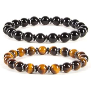 imageCherry Tree Collection  Small Medium Large Sizes  Gemstone Beaded Bracelets For Women and Men  8mm Round BeadsProtection Set