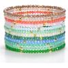 imageCherry Tree Collection  Crystal Bracelet Set of 12  For Women and Teens  6757quot To Fit Most Wrists  2x3mm Rondelle BeadsDaybreak  Gold