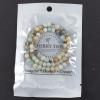 imageCherry Tree Collection  6mm Lace Agate Blue Gemstone Round Beads for Jewelry Making  1 Strand  60 PCSamazonite multi