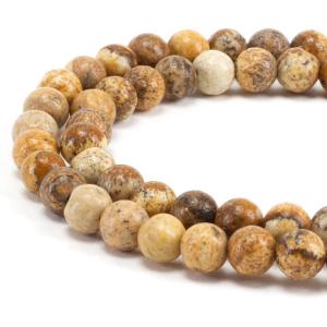 imageCherry Tree Collection  6mm Lace Agate Blue Gemstone Round Beads for Jewelry Making  1 Strand  60 PCSpicture jasper