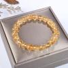 imageCherry Tree Collection Gemstone Beaded Stretch Bracelet 8mm Round Beads 7quotCitrine