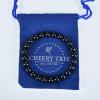 imageCherry Tree Collection Gemstone Beaded Stretch Bracelet 8mm Round Beads 7quotJet Stone
