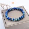 imageCherry Tree Collection Gemstone Beaded Stretch Bracelet 8mm Round Beads 7quotLapis Blue Aquaterra