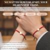 imageCherry Tree Collection Lucky Red String  Bead Bracelet  for Protection ampamp Good Luck  Adjustable Red Thread Bracelet for Men ampamp Women Bracelet for Protection Luck and AbundanceSet of Heart  Star