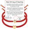 imageCherry Tree Collection Lucky Red String  Bead Bracelet  for Protection ampamp Good Luck  Adjustable Red Thread Bracelet for Men ampamp Women Bracelet for Protection Luck and AbundanceSet of Heart  Star