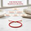 imageCherry Tree Collection Lucky Red String  Bead Bracelet  for Protection ampamp Good Luck  Adjustable Red Thread Bracelet for Men ampamp Women Bracelet for Protection Luck and AbundancePlain