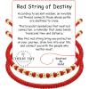 imageCherry Tree Collection Lucky Red String  Bead Bracelet  for Protection ampamp Good Luck  Adjustable Red Thread Bracelet for Men ampamp Women Bracelet for Protection Luck and AbundanceSet of Bead  Plain