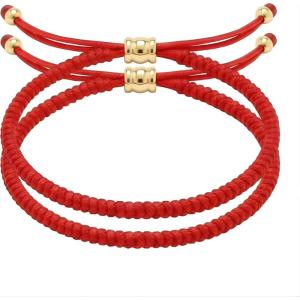 imageCherry Tree Collection Lucky Red String  Bead Bracelet  for Protection ampamp Good Luck  Adjustable Red Thread Bracelet for Men ampamp Women Bracelet for Protection Luck and AbundanceSet of Plain