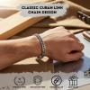image:imageStainless Steel Cuban Link Bracelet for Men Classic Chain Bracelet  Mens Bracelets in SilverGoldBlack  Meaningful Gift for Son Husband Dad amp Boyfriend  Hypoallergenic Jewelry with Gift BoxBoyfriendSilver