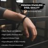 image:imageStainless Steel Cuban Link Bracelet for Men Classic Chain Bracelet  Mens Bracelets in SilverGoldBlack  Meaningful Gift for Son Husband Dad amp Boyfriend  Hypoallergenic Jewelry with Gift BoxDadBlack