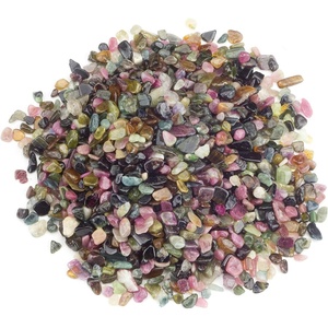 image:imageCherry Tree Collection 12 Pound Polished Tumbled Gemstone Chips Pebbles Crystal Chips Bulk for Jewelry Making Healing Plants Succulents Aquariums Decoration Chakra PeridotSMulti Tourmaline