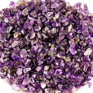 image:imageCherry Tree Collection 12 Pound Polished Tumbled Gemstone Chips Pebbles Crystal Chips Bulk for Jewelry Making Healing Plants Succulents Aquariums Decoration Chakra PeridotSAmethyst